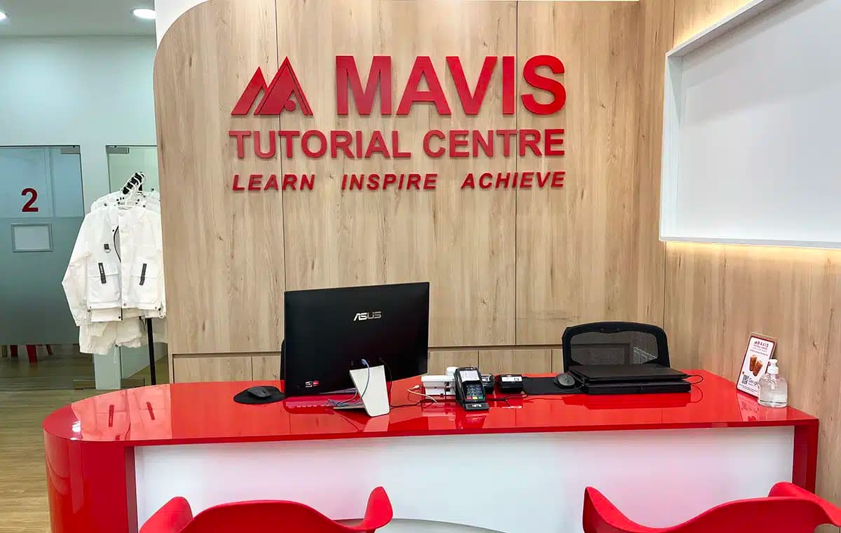 Classroom and study area inside Mavis Tutorial Centre, Ang Mo Kio Hub