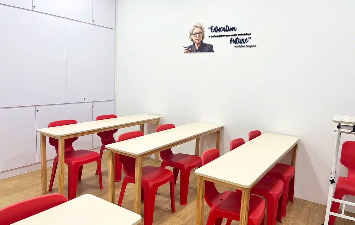 Seating and teaching area at Mavis Tutorial Centre, Ang Mo Kio Hub