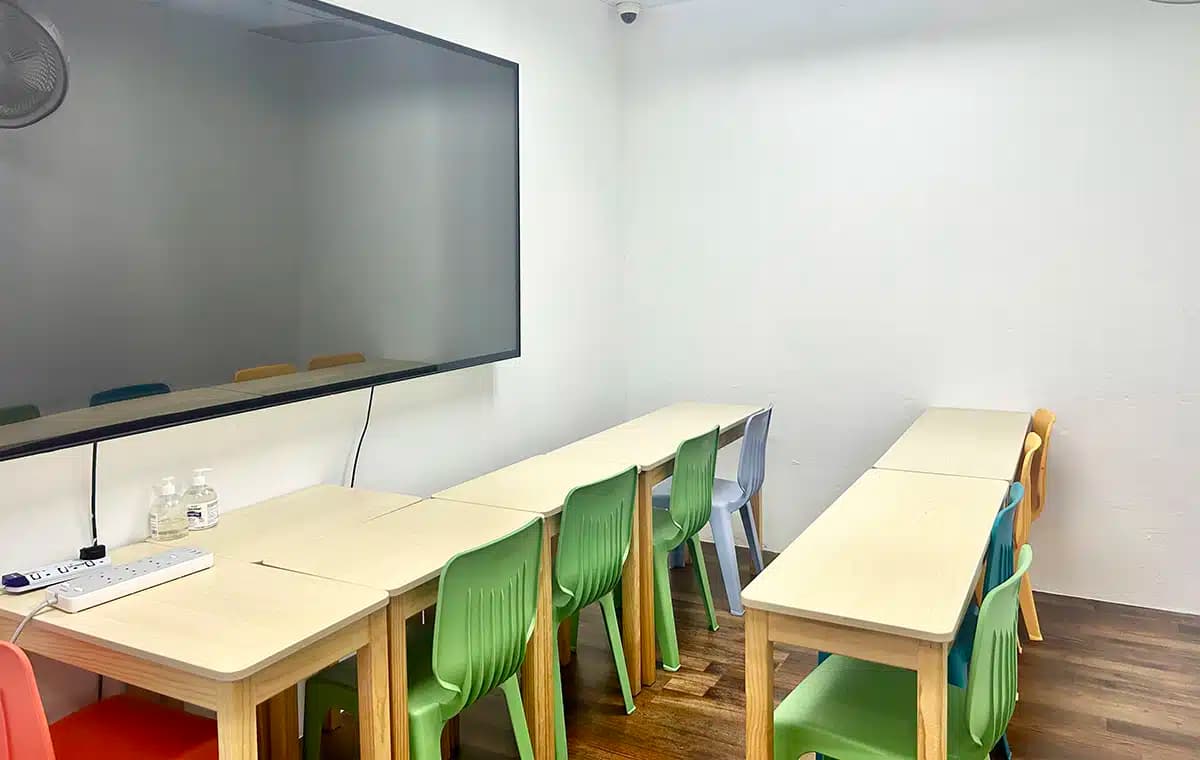 Teaching area at Mavis Tutorial Centre, Bedok Mall