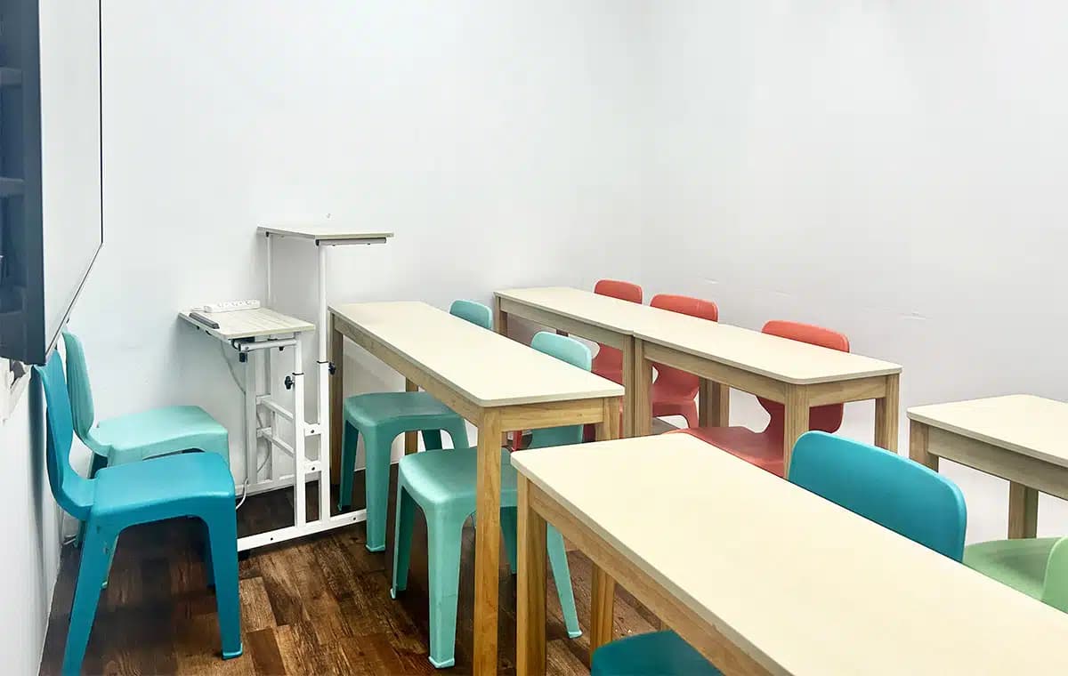 Reception area at Mavis Tutorial Centre, Bedok Mall