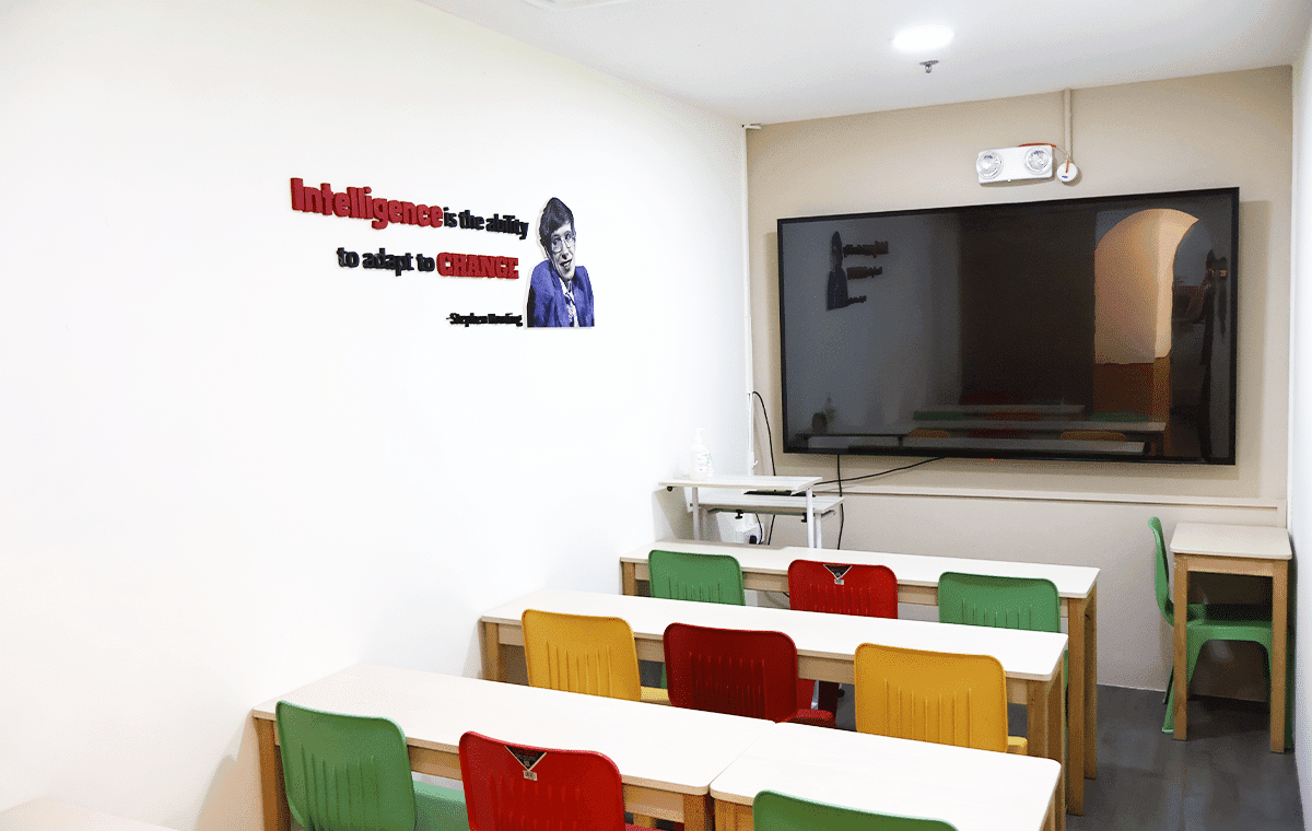 Reception area at Mavis Tutorial Centre, Buangkok