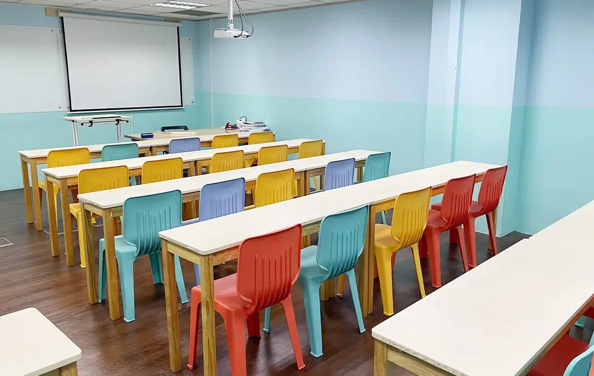 Reception area at Mavis Tutorial Centre, Tampines