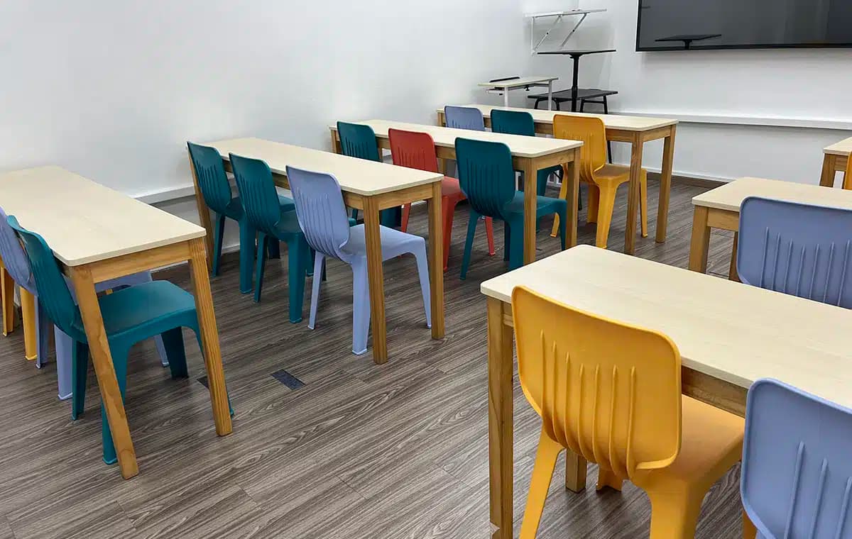Teaching area at Mavis Tutorial Centre, Woodlands