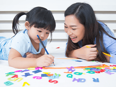 Students in a Mavis Tutorial Centre Preschool class