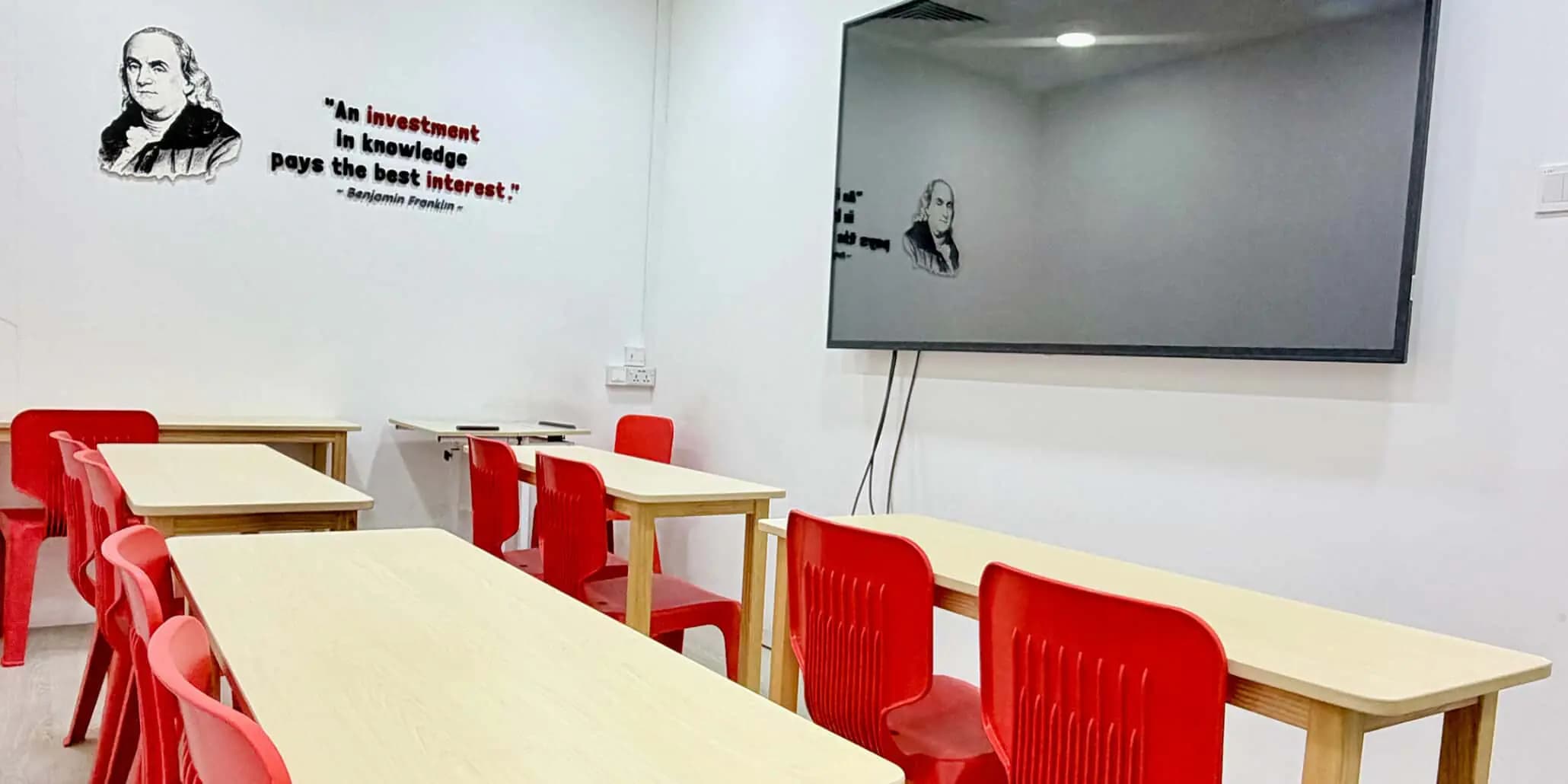 Reception area at Mavis Tutorial Centre, Anchorvale Village