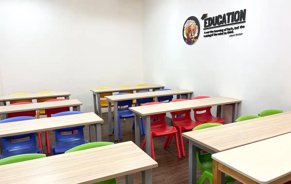 Teaching area at Mavis Tutorial Centre, Compass One