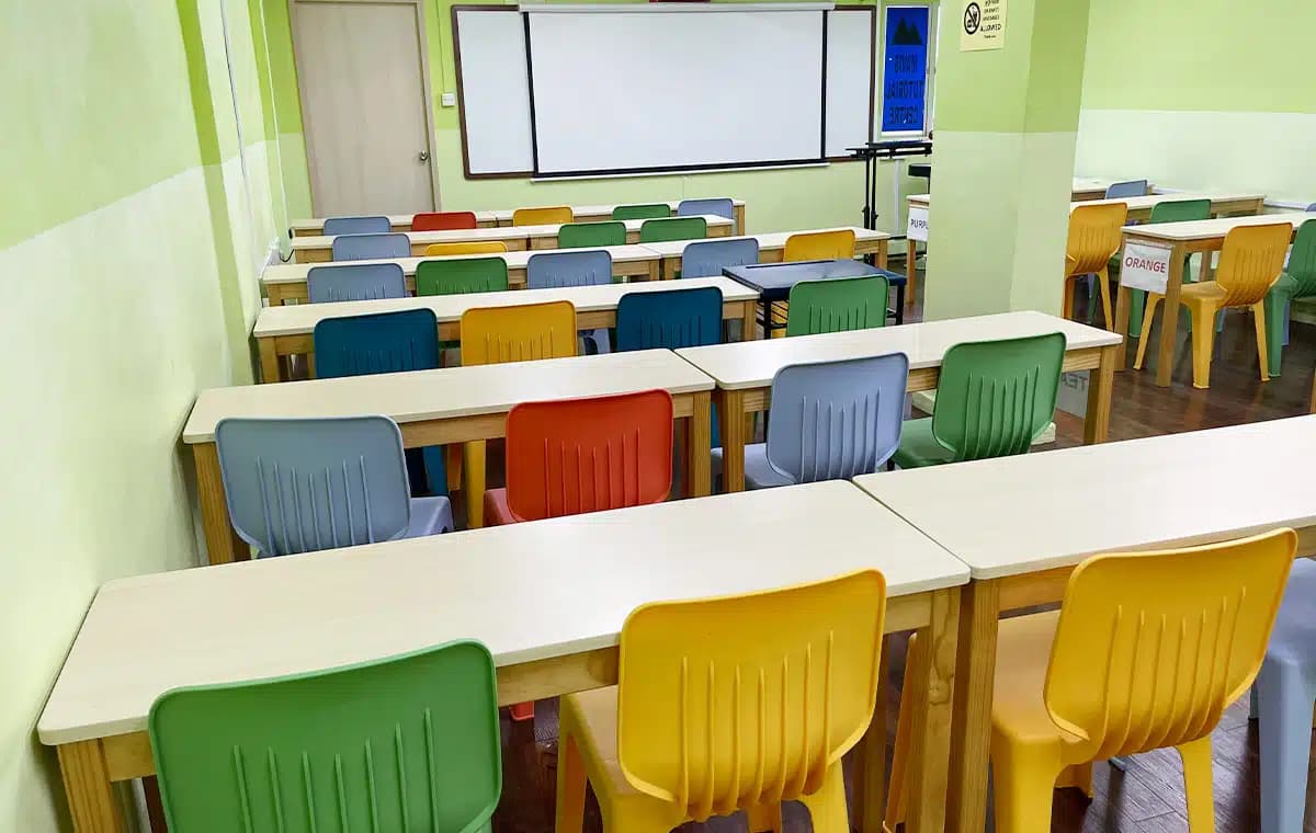 Classroom at Mavis Tutorial Centre, Kovan