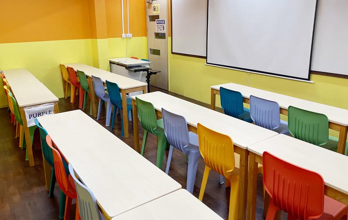 Teaching area at Mavis Tutorial Centre, Kovan