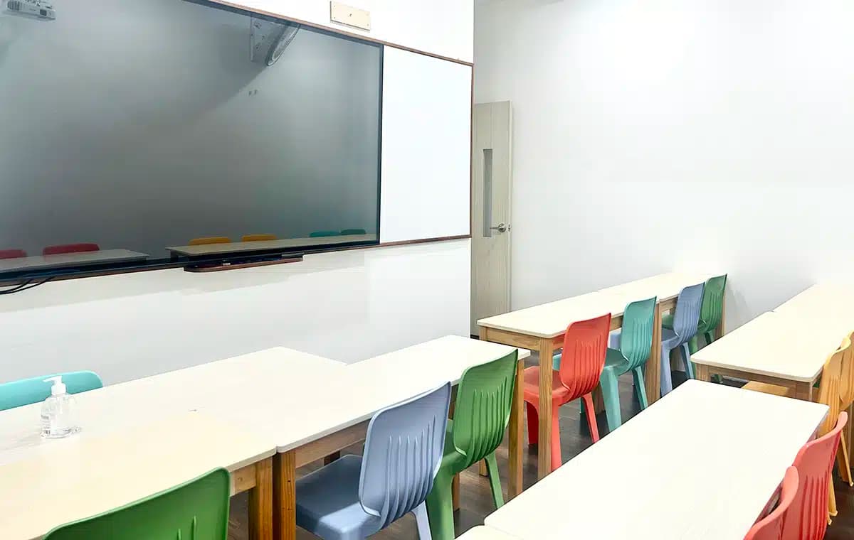 Reception area at Mavis Tutorial Centre, Lot One