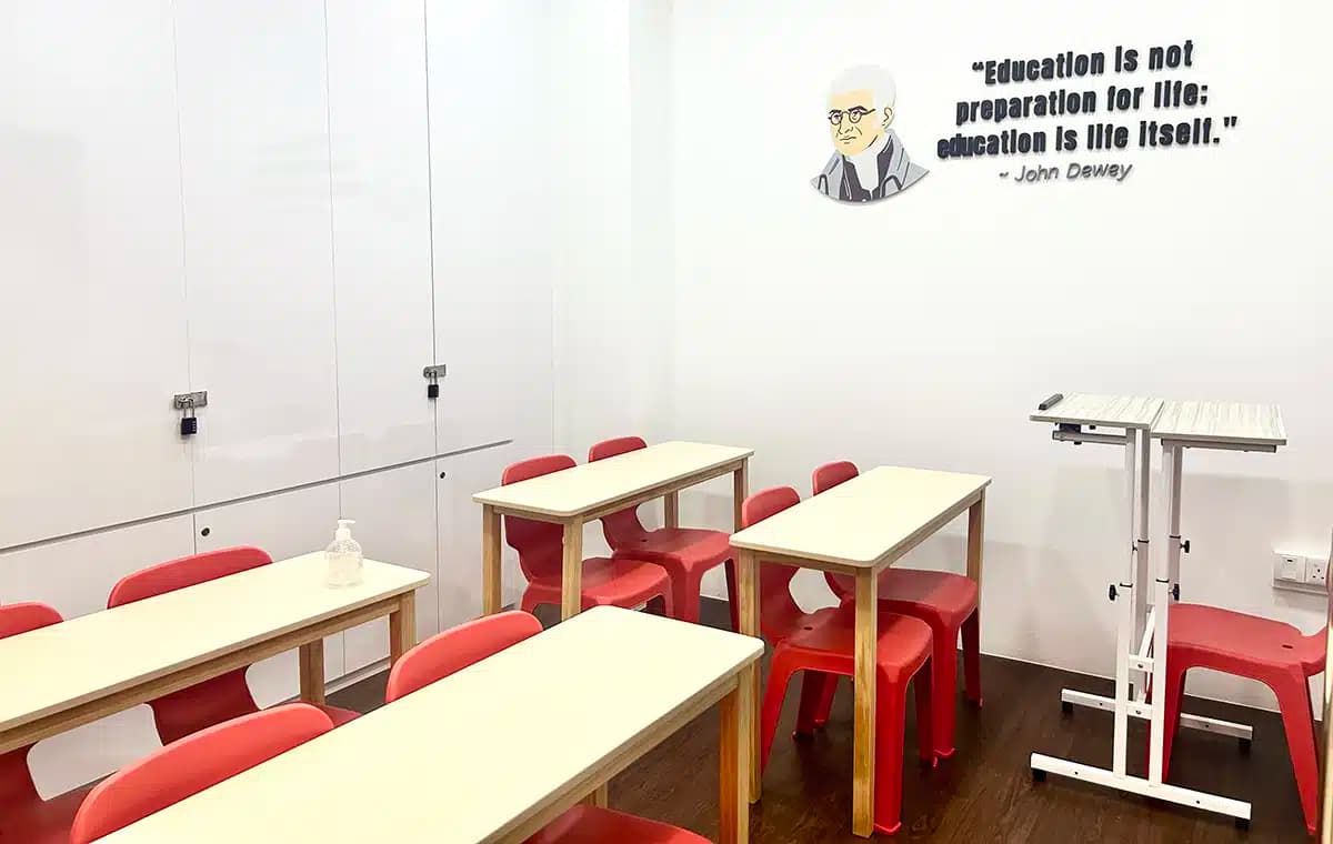Study area at Mavis Tutorial Centre, Pasir Ris Mall